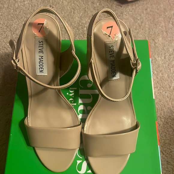 Steve Madden | Shoes | Steve Madden Nude Heels 7 | Poshmark